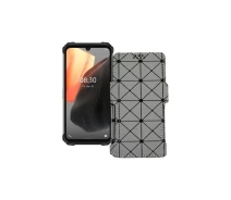 Купить - чехол для смартфона  Чехол-книга из экокожи для телефона Ulefone Armor 8 Pro Серый ромб