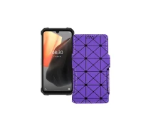 Купить - чехол для смартфона  Чехол-книга из экокожи для телефона Ulefone Armor 8 Pro Фиолетовый ромб
