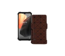 Купить - чехол для смартфона  Чехол-книга из экокожи для телефона Ulefone Armor 8 Pro Коричневый ромб