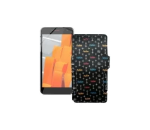 Купить - чехол для смартфона  Чехол-книга из экокожи для телефона Wileyfox Spark Фэшн черный