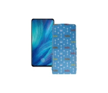 Купить - чехол для смартфона  Чехол-флип из экокожи для телефона Vivo X27 Фэшн голубой