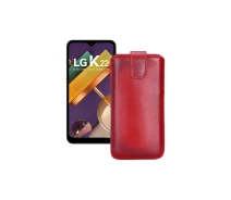 Купить - чехол для смартфона  Вытяжка из кожи для телефона LG K22 Красный