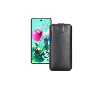Купить - чехол для смартфона  Вытяжка из кожи для телефона LG Q92 5G Черный