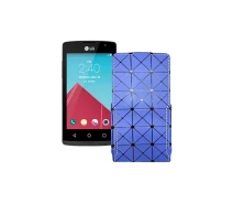 Купить - чехол для смартфона  Чехол-флип из экокожи для телефона LG Classic (L18VC) Синий ромб