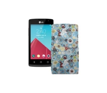 Купить - чехол для смартфона  Чехол-флип из экокожи для телефона LG Classic (L18VC) Круги-цветные