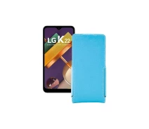 Купить - чехол для смартфона  Чехол-флип из экокожи для телефона LG K22 Голубой