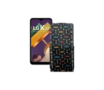 Купить - чехол для смартфона  Чехол-флип из экокожи для телефона LG K22 Фэшн черный