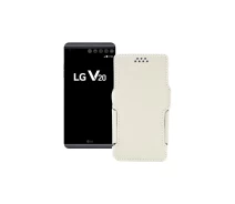 Купить - чехол для смартфона  Чехол-книга из экокожи для телефона LG V20 Белый