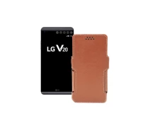 Купить - чехол для смартфона  Чехол-книга из экокожи для телефона LG V20 Коричневый