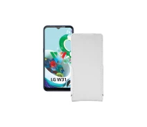 Купить - чехол для смартфона  Чехол-флип из экокожи для телефона LG W31 Plus Белый