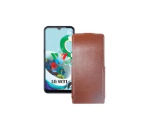 Купить - чехол для смартфона  Чехол-флип из экокожи для телефона LG W31 Plus Коричневый