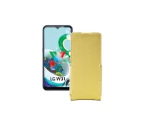 Купить - чехол для смартфона  Чехол-флип из экокожи для телефона LG W31 Plus Золотой