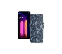 Купить - чехол для смартфона  Чехол-книга из экокожи для телефона LG V60 ThinQ Хаки-синий