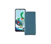 Купить - чехол для смартфона  Чехол-флип из экокожи для телефона LG W31 Plus Тм. Бирюзовый