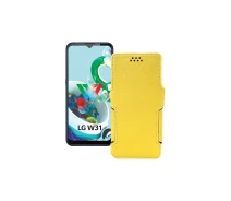 Купить - чехол для смартфона  Чехол-книга из экокожи для телефона LG W31 Plus Желтый