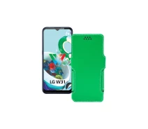 Купить - чехол для смартфона  Чехол-книга из экокожи для телефона LG W31 Plus Зеленый