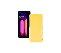Купить - чехол для смартфона  Чехол-флип из экокожи для телефона LG V60 ThinQ Желтый