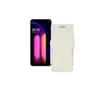 Купить - чехол для смартфона  Чехол-книга из экокожи для телефона LG V60 ThinQ Белый