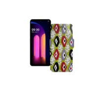 Купить - чехол для смартфона  Чехол-книга из экокожи для телефона LG V60 ThinQ Камни-цветные