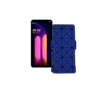 Купить - чехол для смартфона  Чехол-книга из экокожи для телефона LG V60 ThinQ Синий ромб