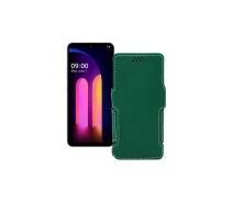 Купить - чехол для смартфона  Чехол-книга из экокожи для телефона LG V60 ThinQ Темно-зеленый