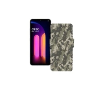 Купить - чехол для смартфона  Чехол-книга из экокожи для телефона LG V60 ThinQ Хаки-зеленый