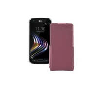 Купить - чехол для смартфона  Чехол-флип из экокожи для телефона LG X Venture Бордовый