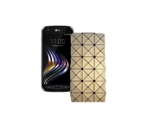 Купить - чехол для смартфона  Чехол-флип из экокожи для телефона LG X Venture Золотой ромб