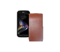 Купить - чехол для смартфона  Чехол-флип из экокожи для телефона LG X Venture Коричневый