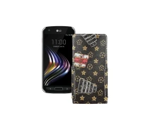 Купить - чехол для смартфона  Чехол-флип из экокожи для телефона LG X Venture Луи-Витон-коричневый