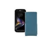 Купить - чехол для смартфона  Чехол-флип из экокожи для телефона LG X Venture Тм. Бирюзовый