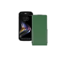 Купить - чехол для смартфона  Чехол-флип из экокожи для телефона LG X Venture Темно-зеленый