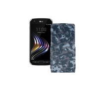 Купить - чехол для смартфона  Чехол-флип из экокожи для телефона LG X Venture Хаки-синий
