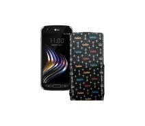 Купить - чехол для смартфона  Чехол-флип из экокожи для телефона LG X Venture Фэшн черный