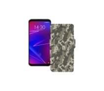 Купить - чехол для смартфона  Чехол-книга из экокожи для телефона Meizu 16th Хаки-зеленый
