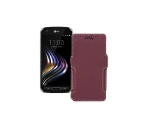 Купить - чехол для смартфона  Чехол-книга из экокожи для телефона LG X Venture Бордовый