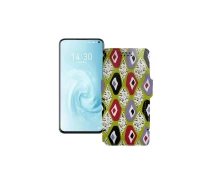 Купить - чехол для смартфона  Чехол-книга из экокожи для телефона Meizu 17 Камни-цветные