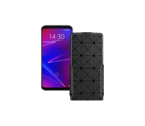 Купить - чехол для смартфона  Чехол-флип из экокожи для телефона Meizu 16th Черный ромб