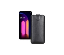 Купить - чехол для смартфона  Вытяжка из кожи для телефона LG V60 ThinQ Черный