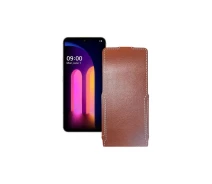 Купить - чехол для смартфона  Чехол-флип из экокожи для телефона LG V60 ThinQ Коричневый