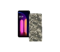 Купить - чехол для смартфона  Чехол-флип из экокожи для телефона LG V60 ThinQ Хаки-зеленый