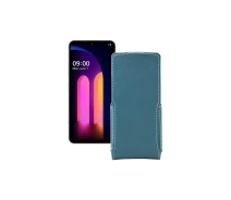 Купить - чехол для смартфона  Чехол-флип из экокожи для телефона LG V60 ThinQ Тм. Бирюзовый