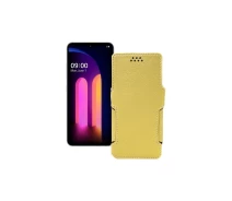 Купить - чехол для смартфона  Чехол-книга из экокожи для телефона LG V60 ThinQ Золотой