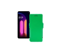 Купить - чехол для смартфона  Чехол-книга из экокожи для телефона LG V60 ThinQ Зеленый