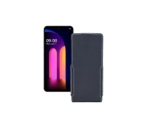 Купить - чехол для смартфона  Чехол-флип из экокожи для телефона LG V60 ThinQ Черный матовый