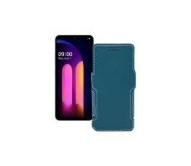 Купить - чехол для смартфона  Чехол-книга из экокожи для телефона LG V60 ThinQ Тм. Бирюзовый
