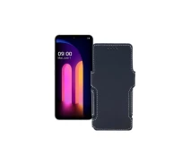 Купить - чехол для смартфона  Чехол-книга из экокожи для телефона LG V60 ThinQ Черный матовый