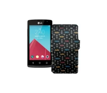 Купить - чехол для смартфона  Чехол-книга из экокожи для телефона LG Classic (L18VC) Фэшн черный