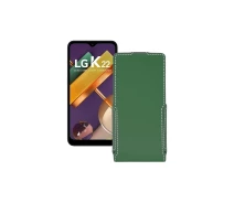 Купить - чехол для смартфона  Чехол-флип из экокожи для телефона LG K22 Темно-зеленый
