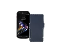 Купить - чехол для смартфона  Чехол-книга из экокожи для телефона LG X Venture Черный глянец